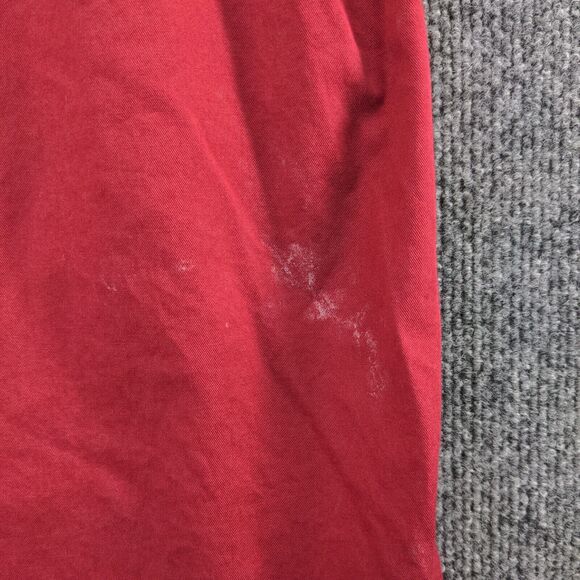 Wrangler Authentics Mens Chest Pocket Button-Down Shirt Red 2XT 100% Cotton - Picture 4 of 12